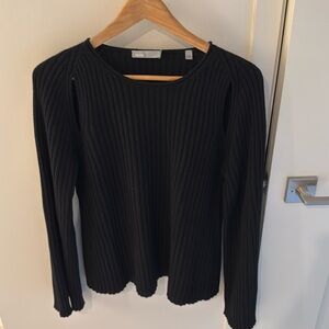 Vince 100% cashmere, cutout sweater with bell sleeves, size L